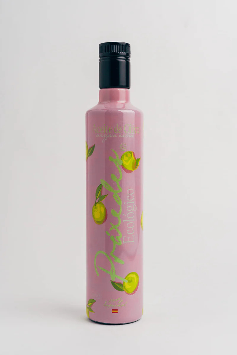 Praxedes Ecológico — botella rosa, certificado SOHISCERT